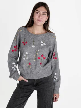 Solada Jersey de mujer con bordado floral.