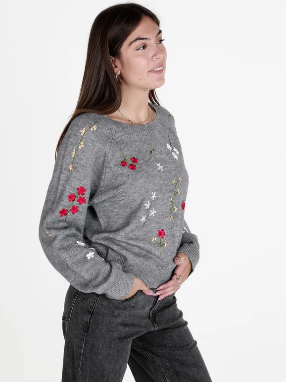 Solada Jersey de mujer con bordado floral.