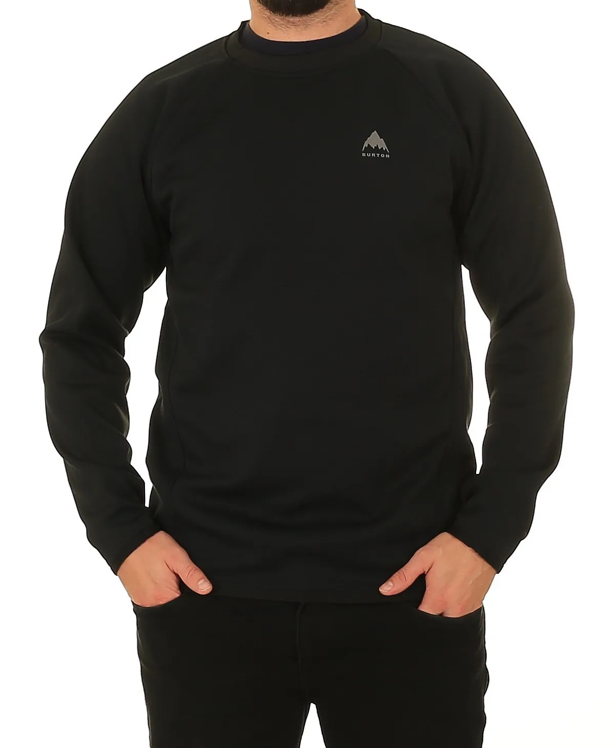 sudadera Burton Crown Weatherproof Crew - True Black - men´s