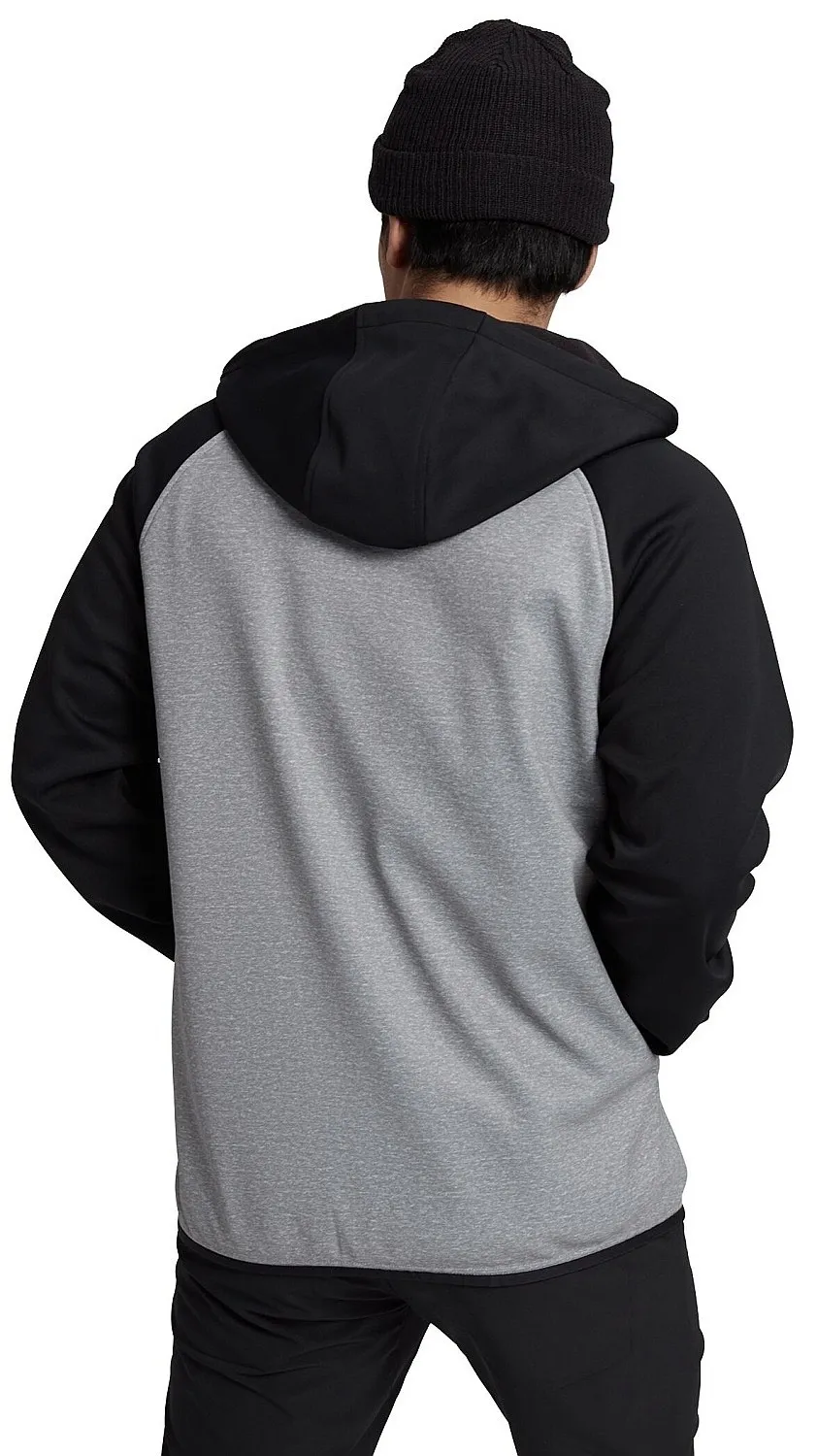 sudadera Burton Crown Weatherproof Fleece Zip - Gray Heather/True Black - men´s