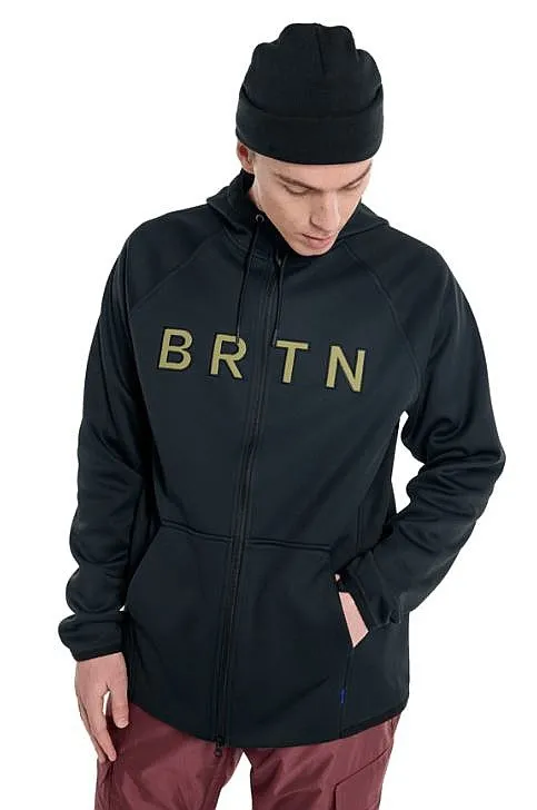 sudadera Burton Crown Weatherproof Fleece Zip - True Black - men´s