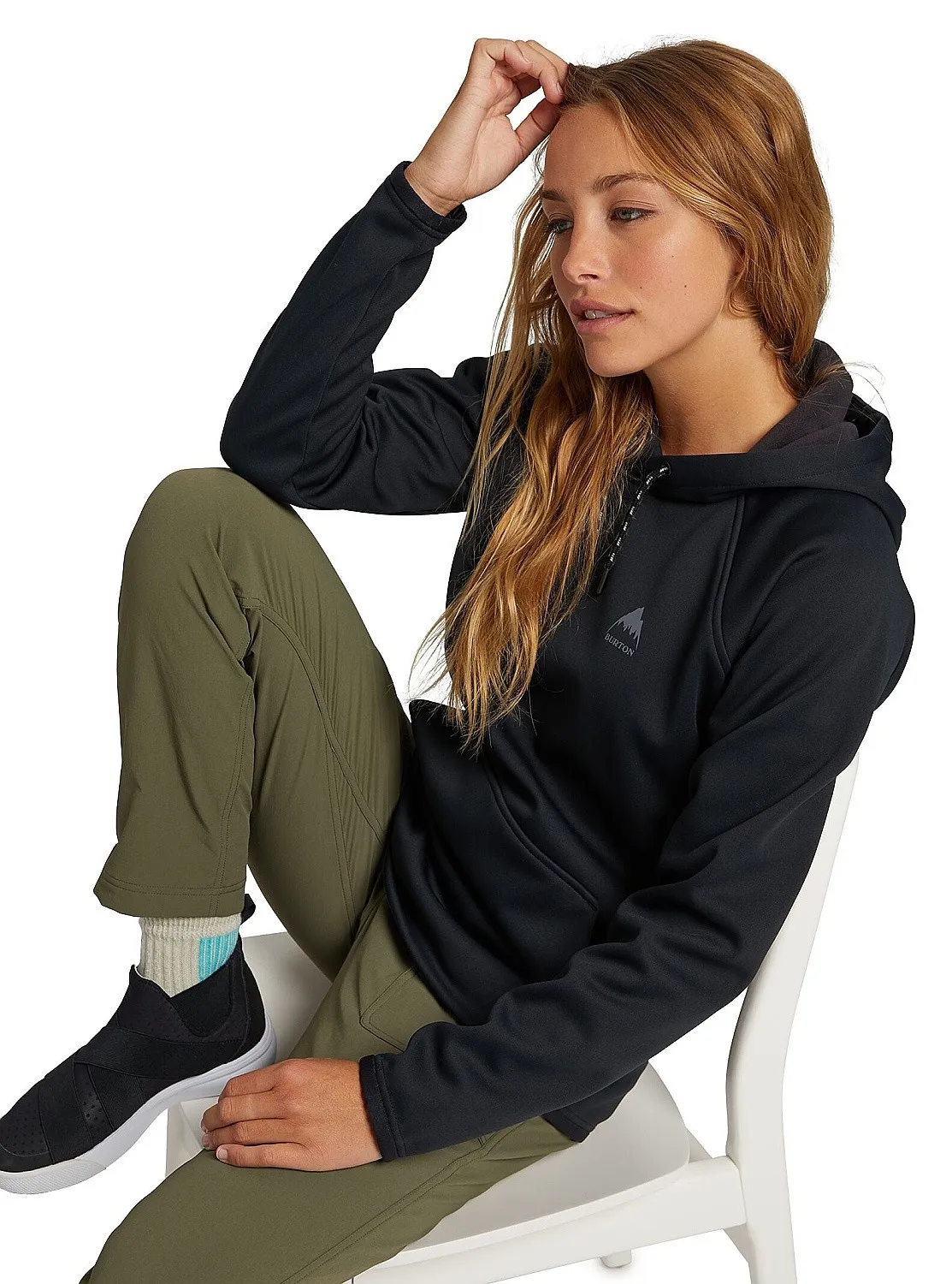 sudadera Burton Crown Weatherproof Pullover - True Black - women´s