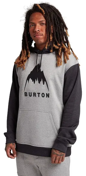 sudadera Burton Oak Pullover - Gray Heather/True Black - men´s