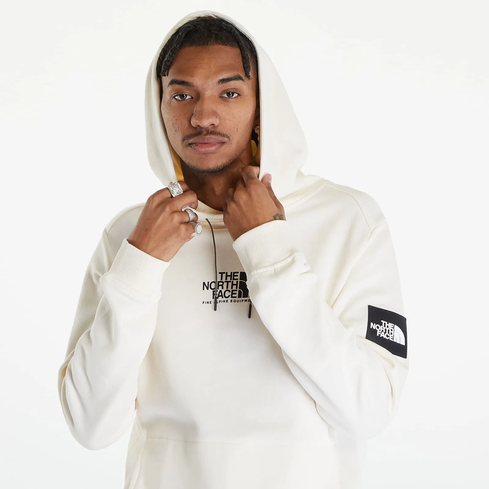 The North Face Fine Alpine Hoodie White Dune