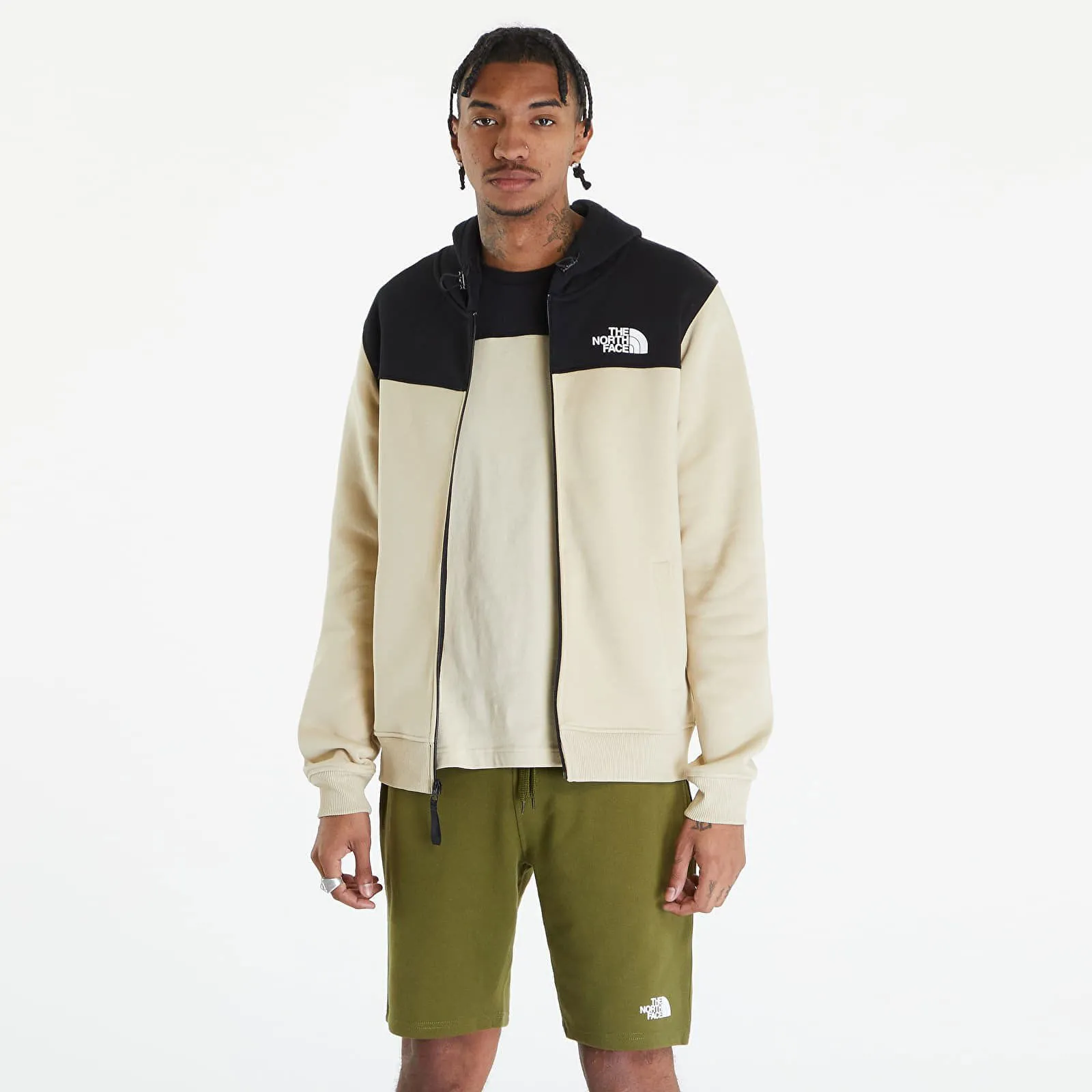 The North Face Icons Full Zip Hoodie Gravel