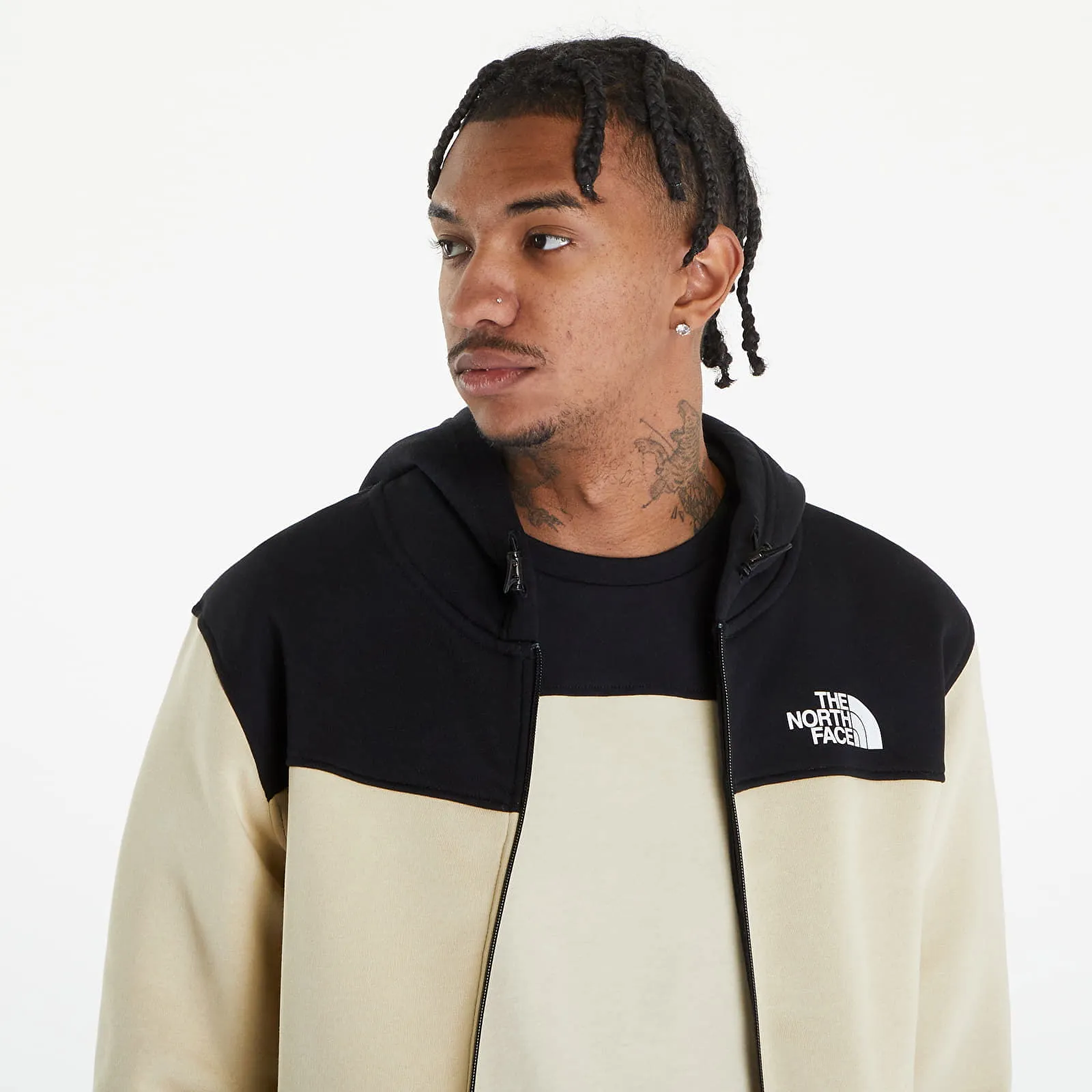 The North Face Icons Full Zip Hoodie Gravel