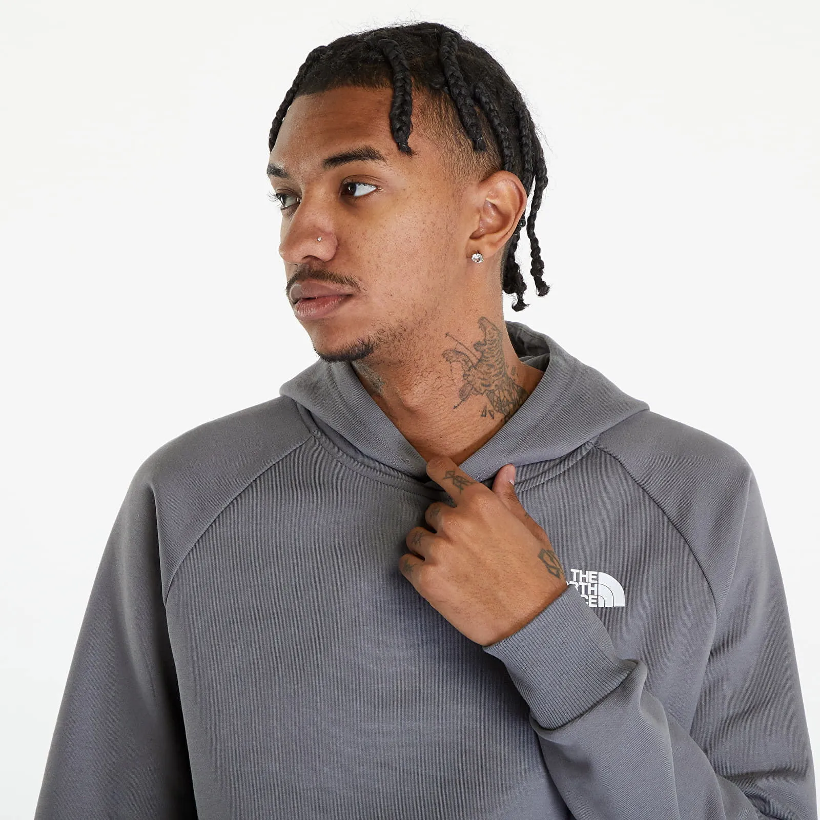 The North Face Raglan Redbox Hoodie Smoked Pearl