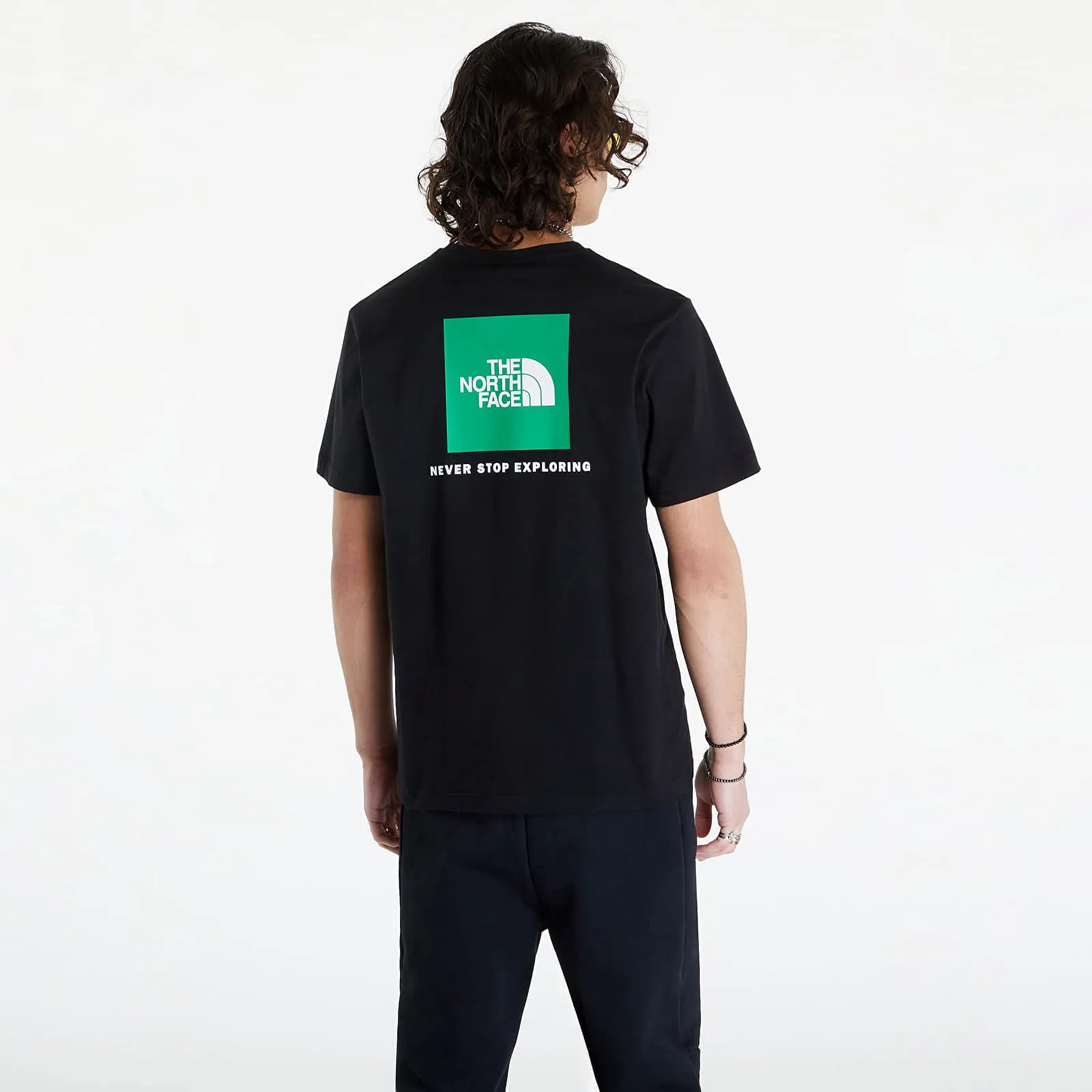 The North Face Redbox Tee TNF Black/ Optic Emerald