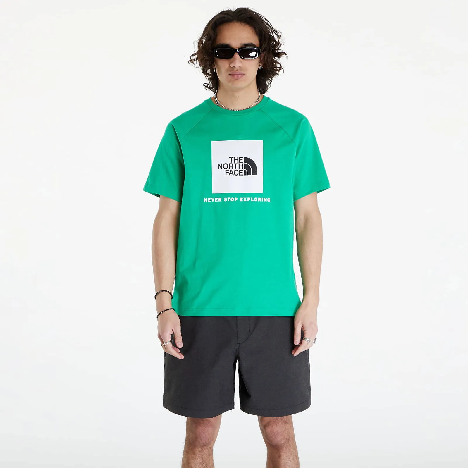 The North Face S/S Raglan Redbox Tee Optic Emerald