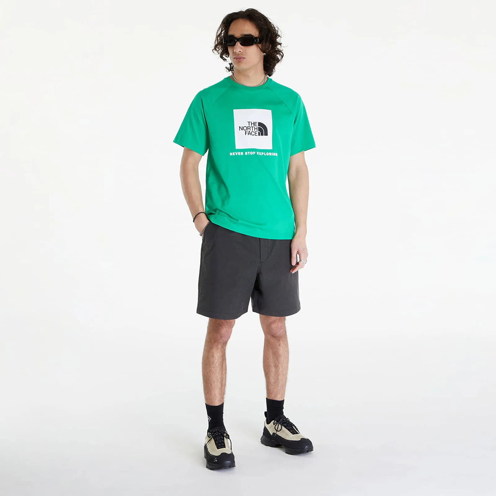 The North Face S/S Raglan Redbox Tee Optic Emerald