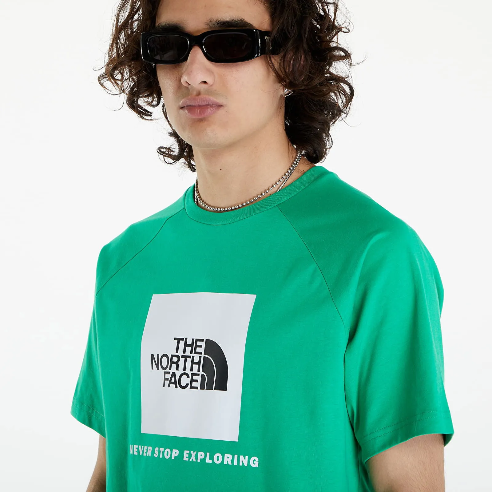 The North Face S/S Raglan Redbox Tee Optic Emerald