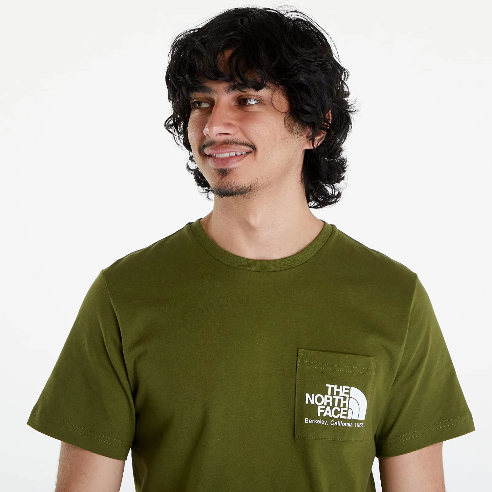 The North Face T-Shirt Berkeley California Pocket S/S Tee Forest Olive