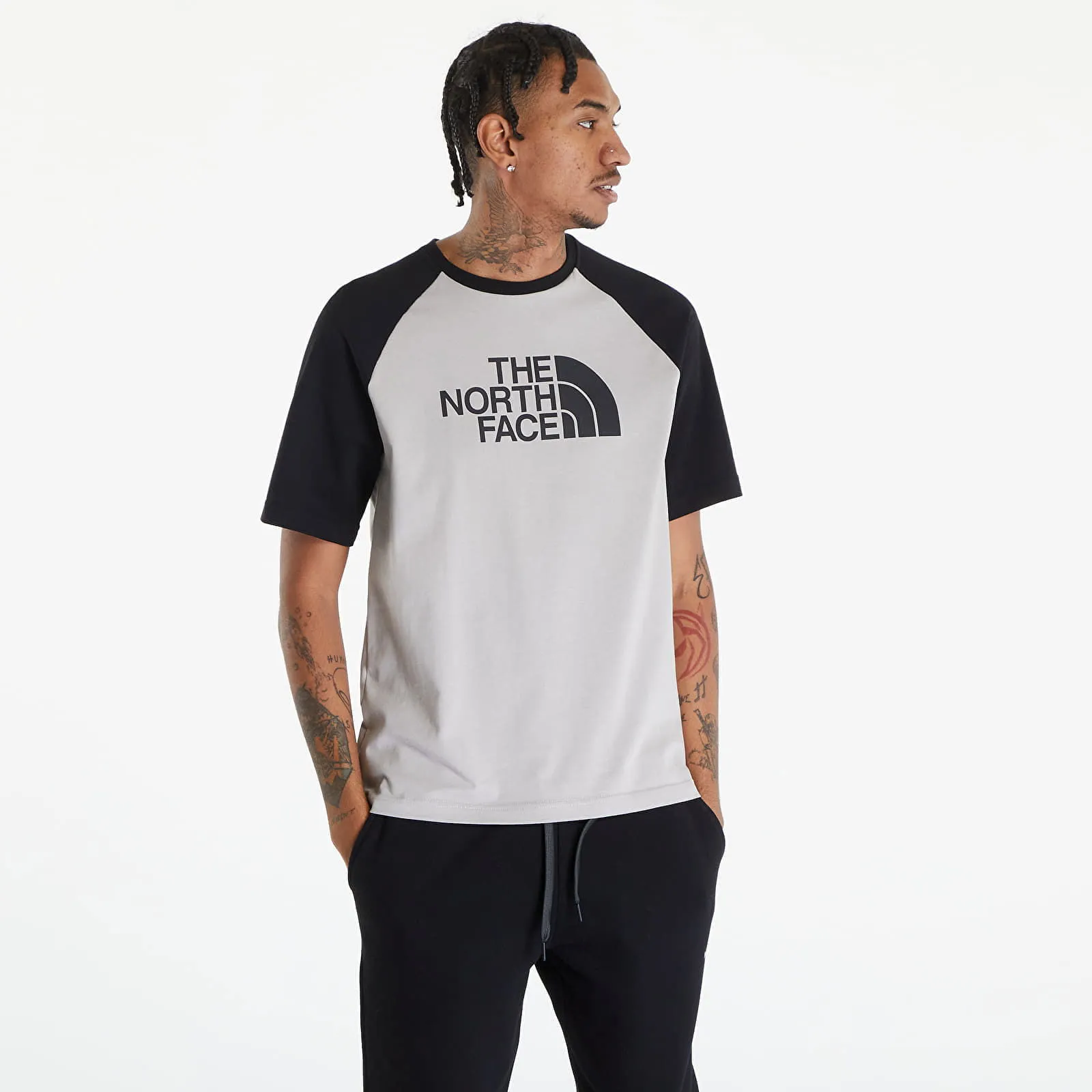 The North Face T-Shirt S/S Raglan Easy Tee Gravel Grey