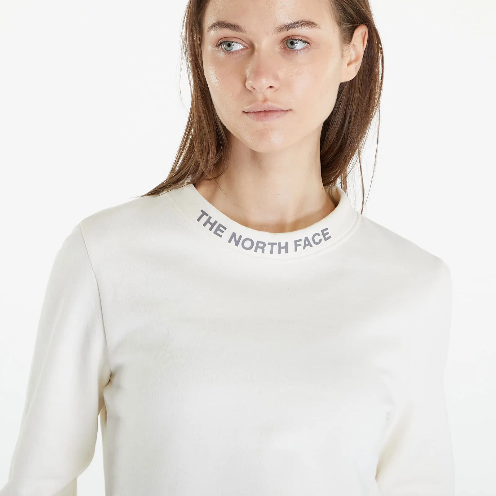 The North Face Zumu Crewneck Sweatshirt White Dune