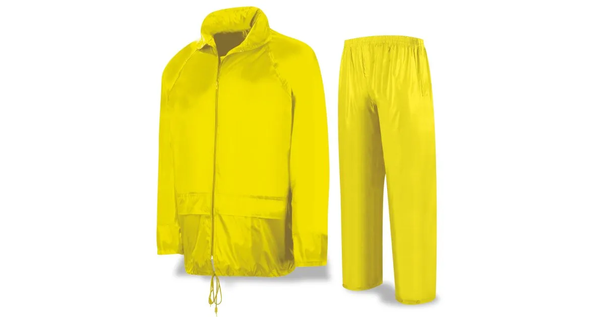 Traje de agua tipo INGENIERO Poliéster/PVC amarillo