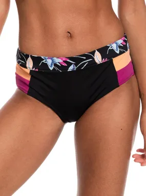 traje de baño Roxy Active Shorty Bottom - KVJ6/Anthracite Floral Flow - women´s