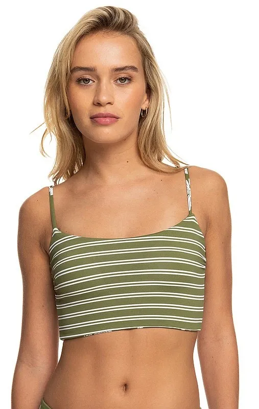 traje de baño Roxy Retro Revo Tank Bralette - GNG6/Loden Green Surfrider Spirit S - women´s