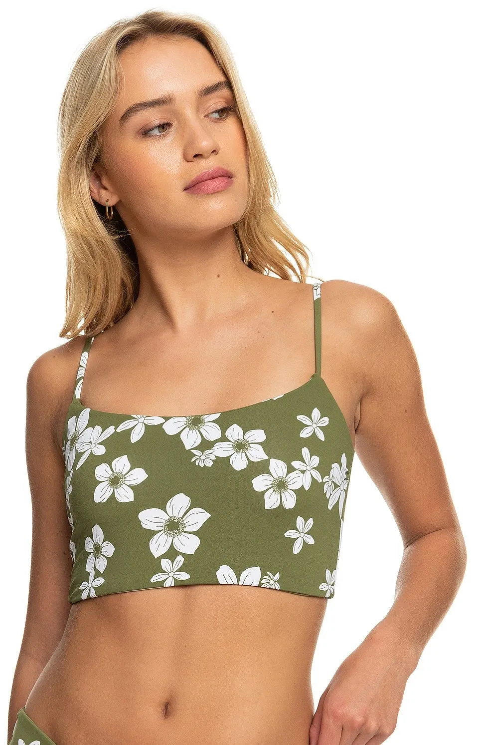 traje de baño Roxy Retro Revo Tank Bralette - GNG6/Loden Green Surfrider Spirit S - women´s