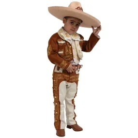 Traje de Charro para Nio de 3 Piezas Color Miel WD-941