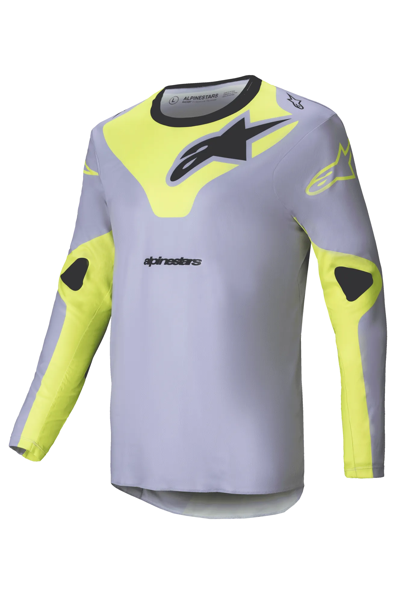 Traje de Cross Alpinestars Racer Veil Gris-Amarillo Flúor