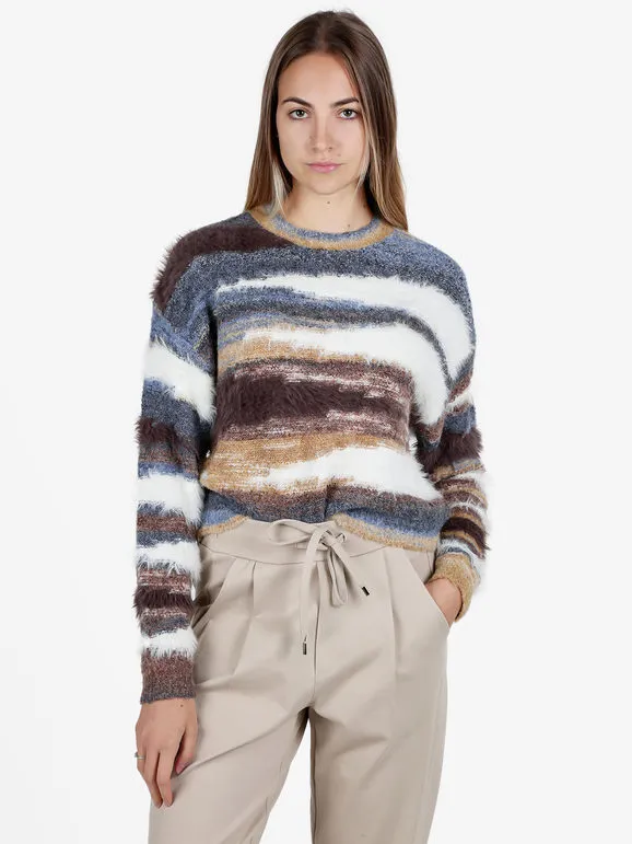 Vanita Jersey mujer oversize de pelo multicolor