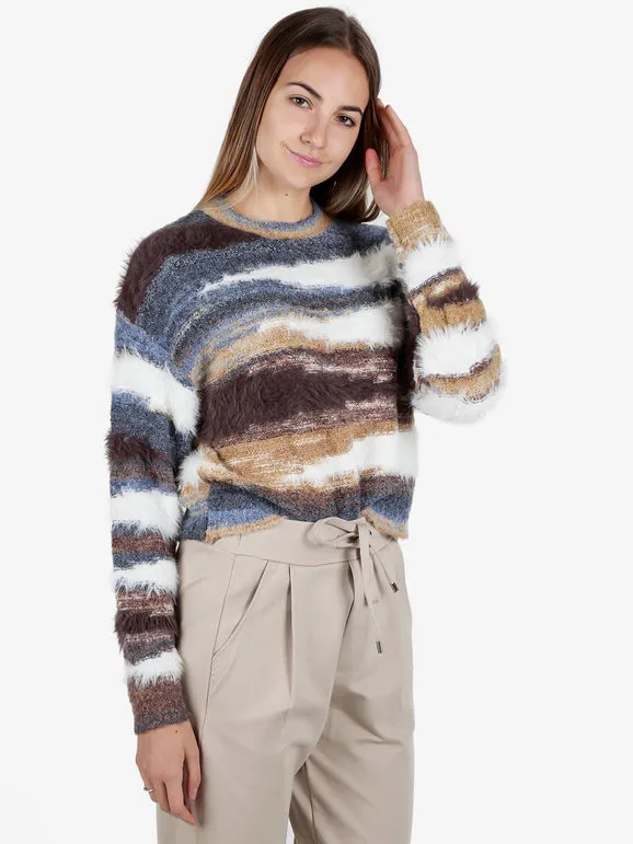 Vanita Jersey mujer oversize de pelo multicolor