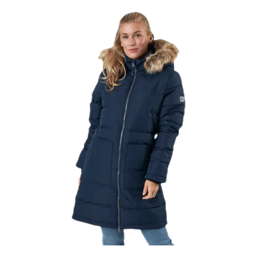 Whistler Paranaque Long Down Parka Jacket Blue