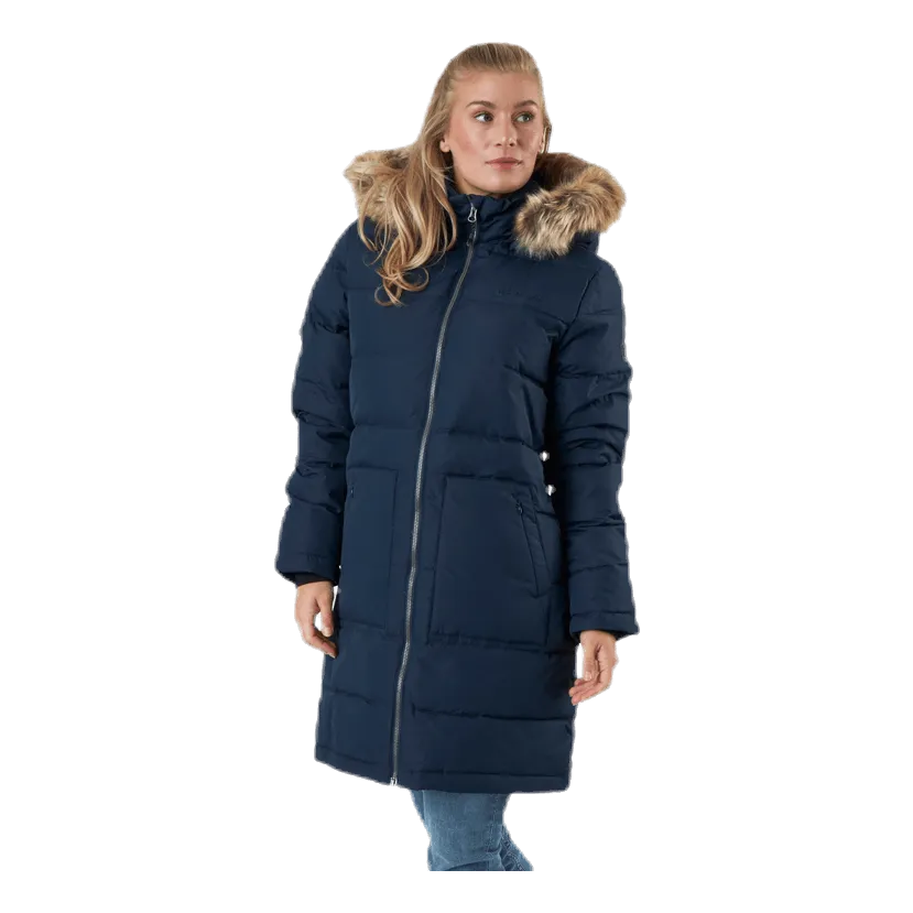 Whistler Paranaque Long Down Parka Jacket Blue