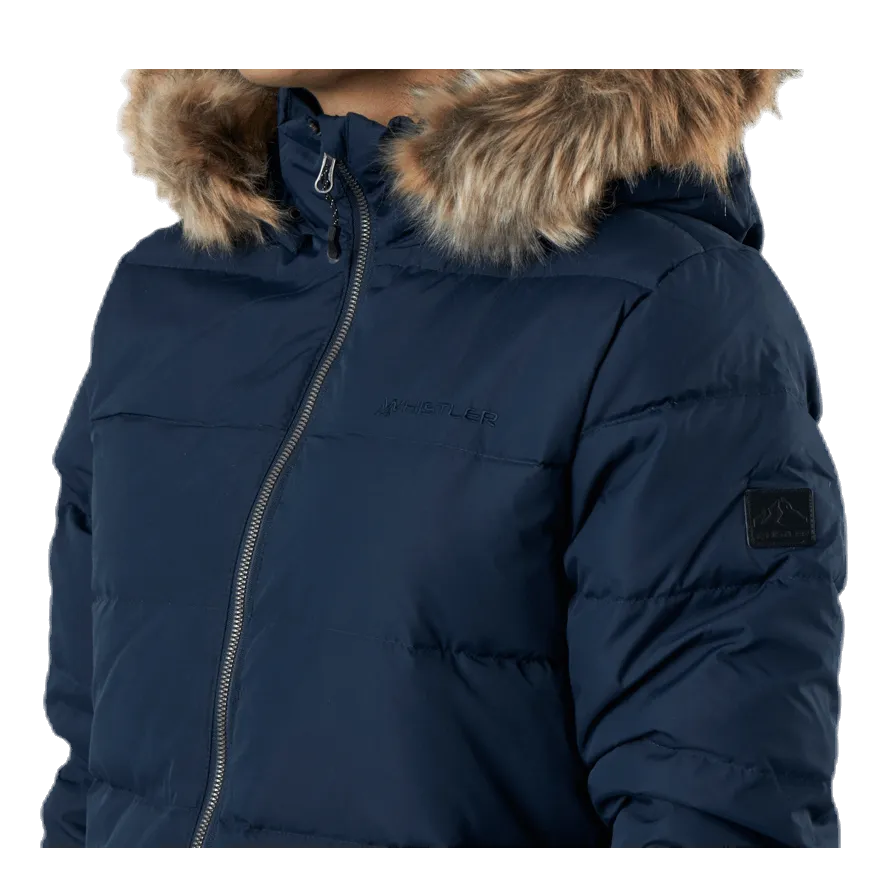 Whistler Paranaque Long Down Parka Jacket Blue