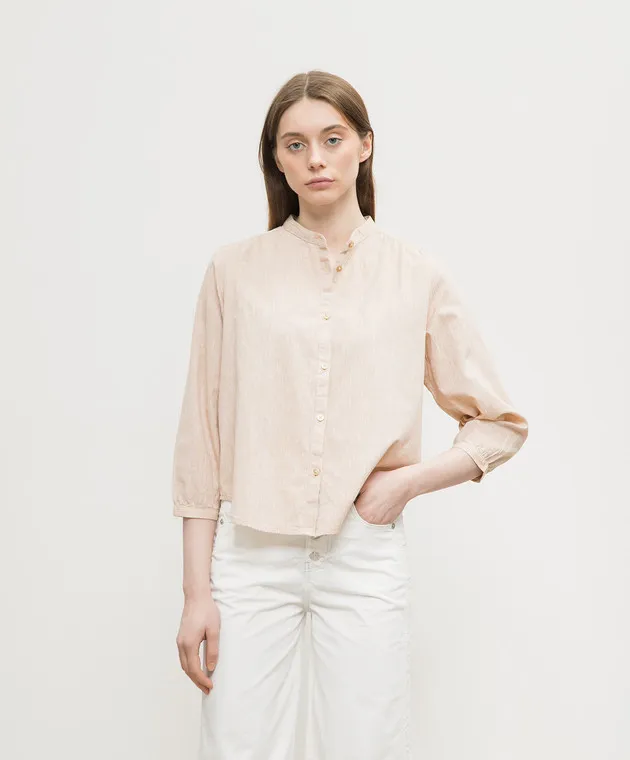 Woolrich Beige blouse with linen