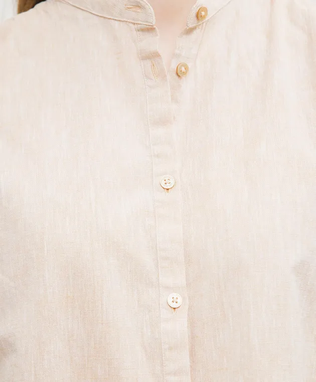 Woolrich Beige blouse with linen