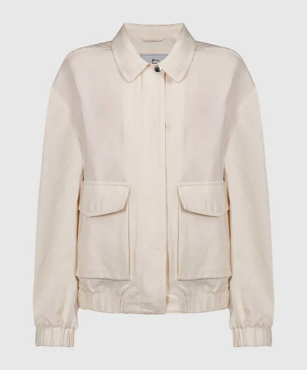 Woolrich Beige jacket with linen