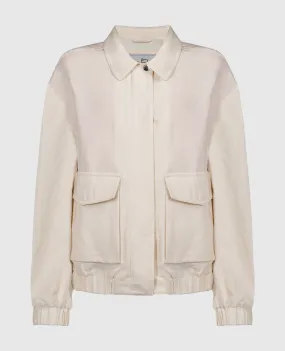 Woolrich Beige jacket with linen