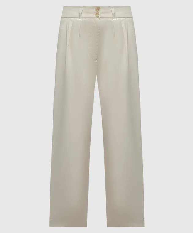 Woolrich Beige pants with a logo