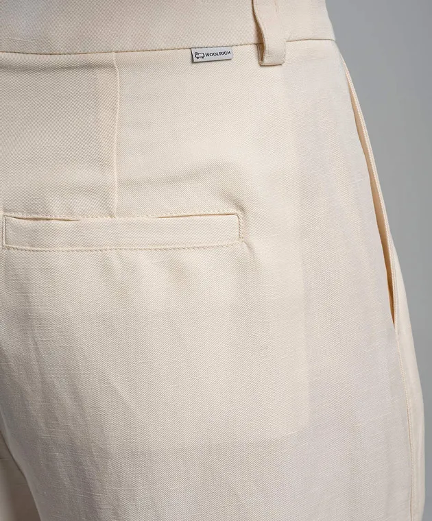 Woolrich Beige pants with linen