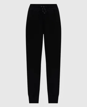 Woolrich Black joggers with a logo