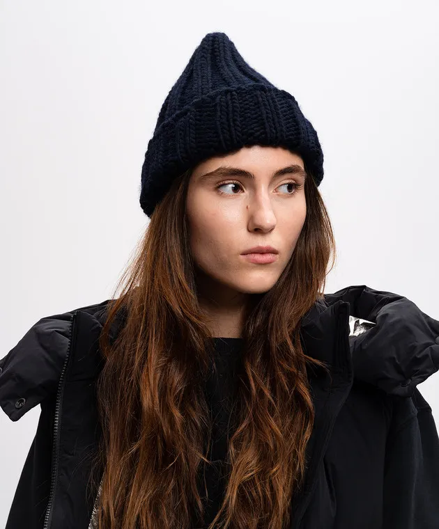 Woolrich Blue cap with wool