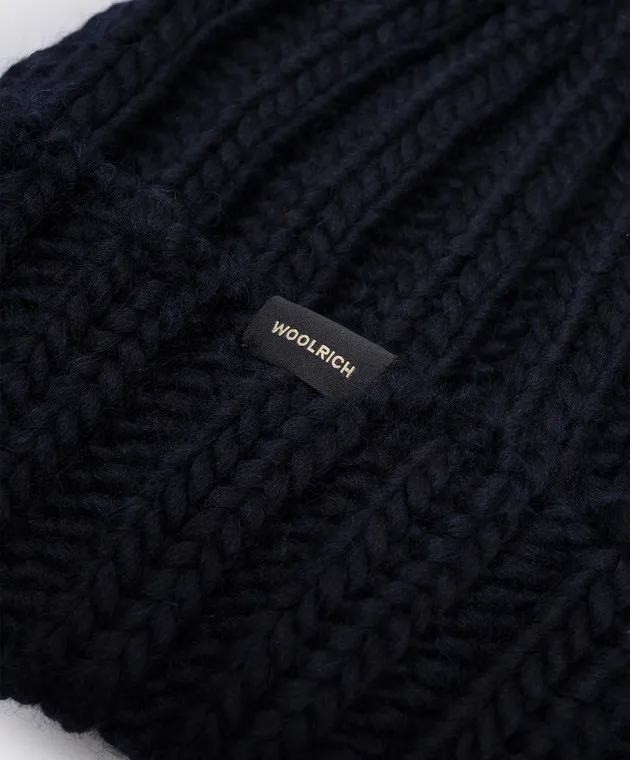 Woolrich Blue cap with wool