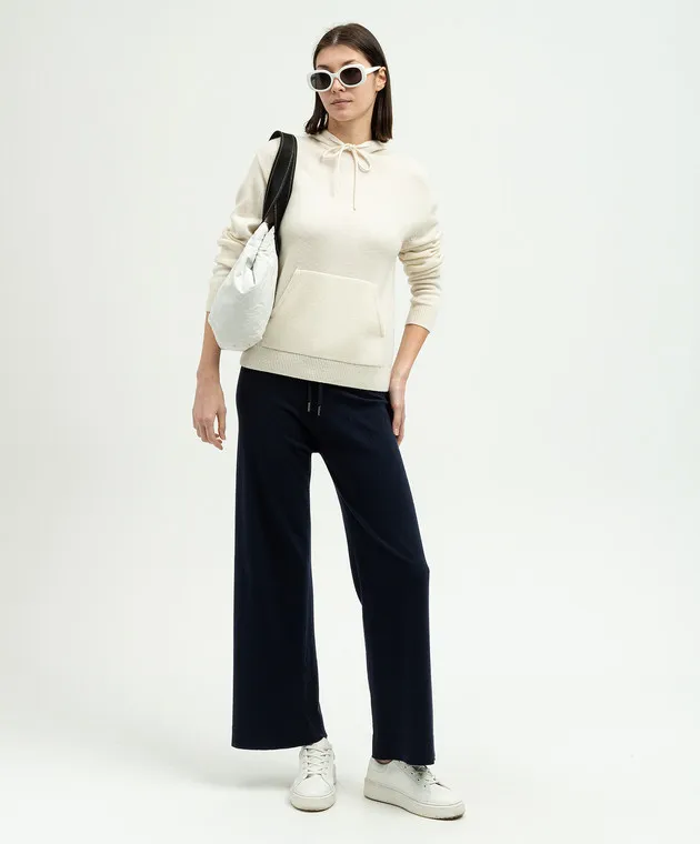 Woolrich Blue sweatpants with wool and cashmere