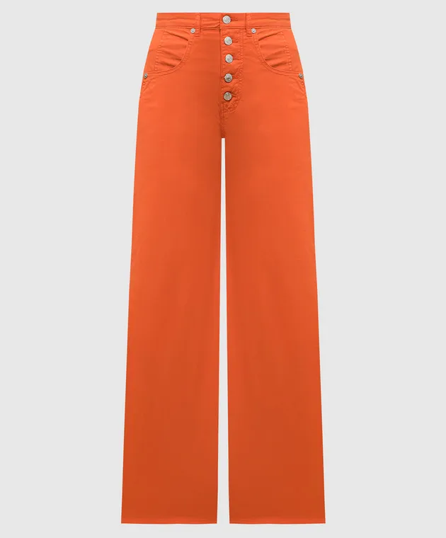 Woolrich Orange pants with logo patch