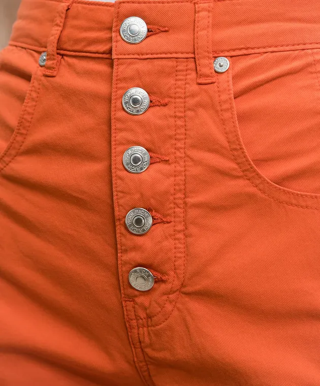 Woolrich Orange pants with logo patch