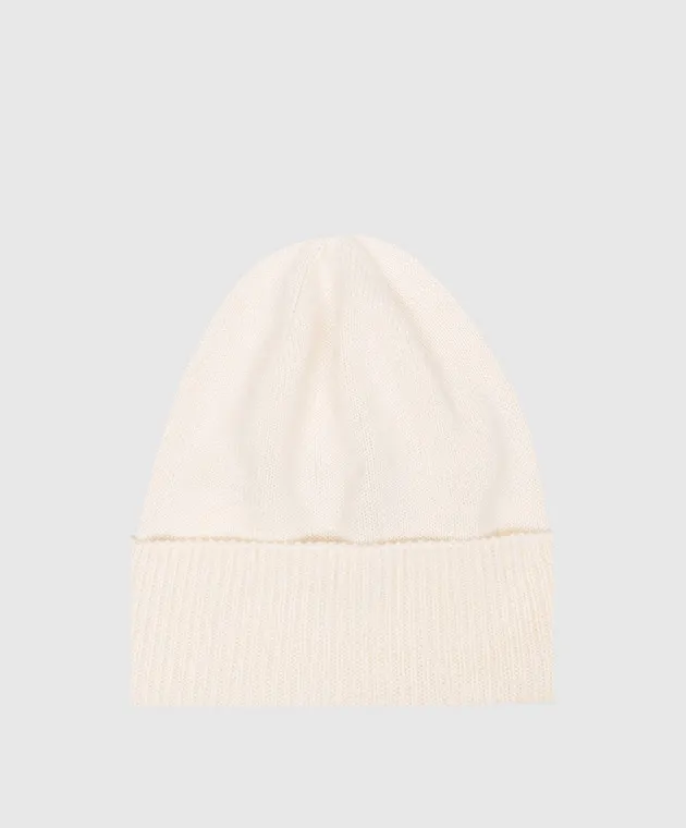 Woolrich White cashmere hat