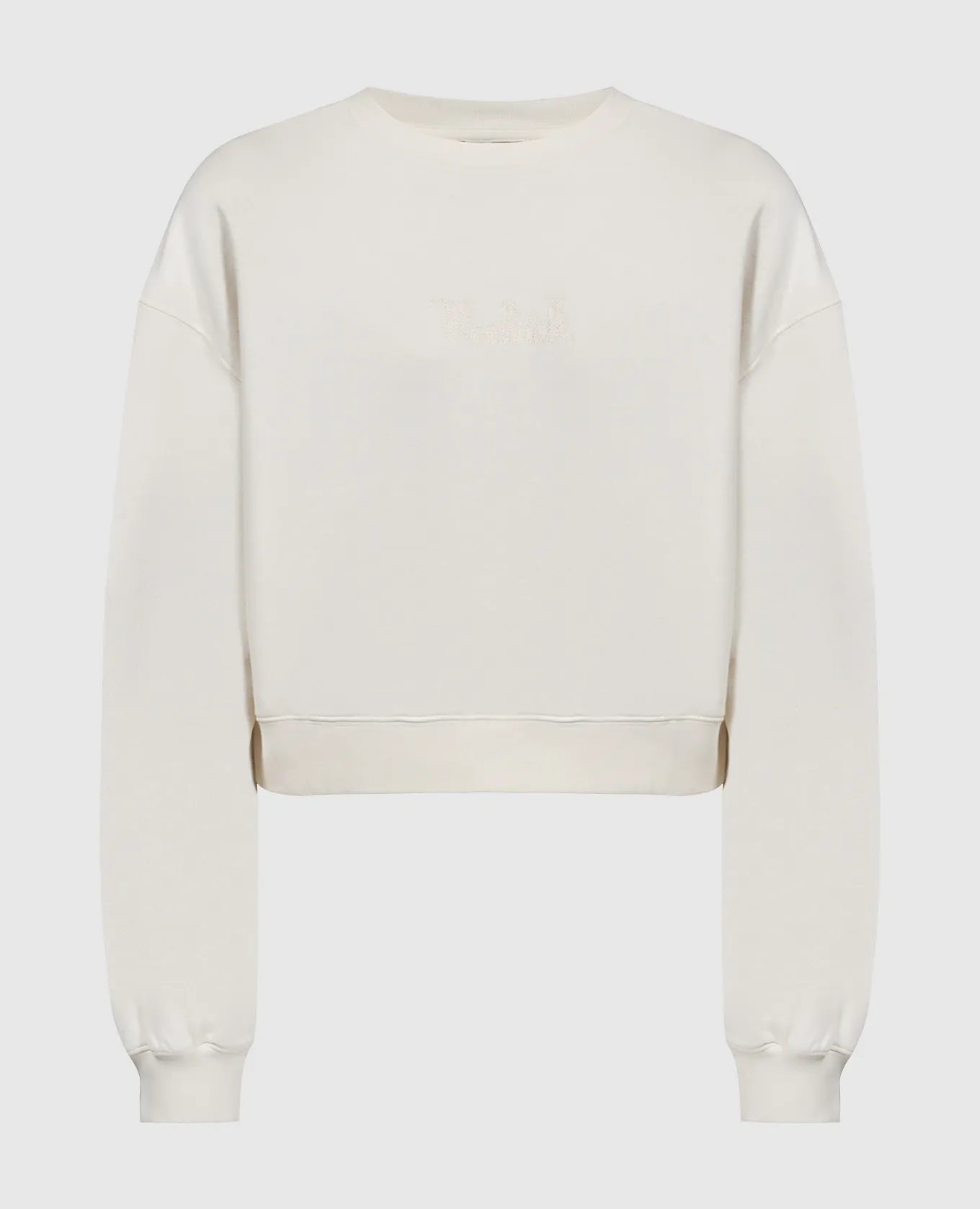 Woolrich White sweatshirt with logo embroidery