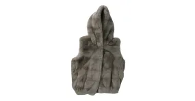 Yves Salomon Gilet Beige Gris 