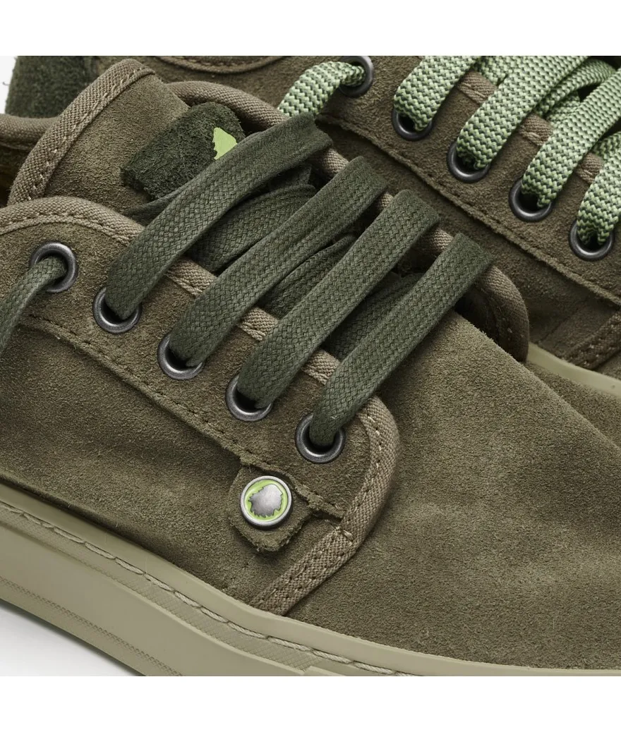 Zapatilla Satorisan Heisei suede peat green