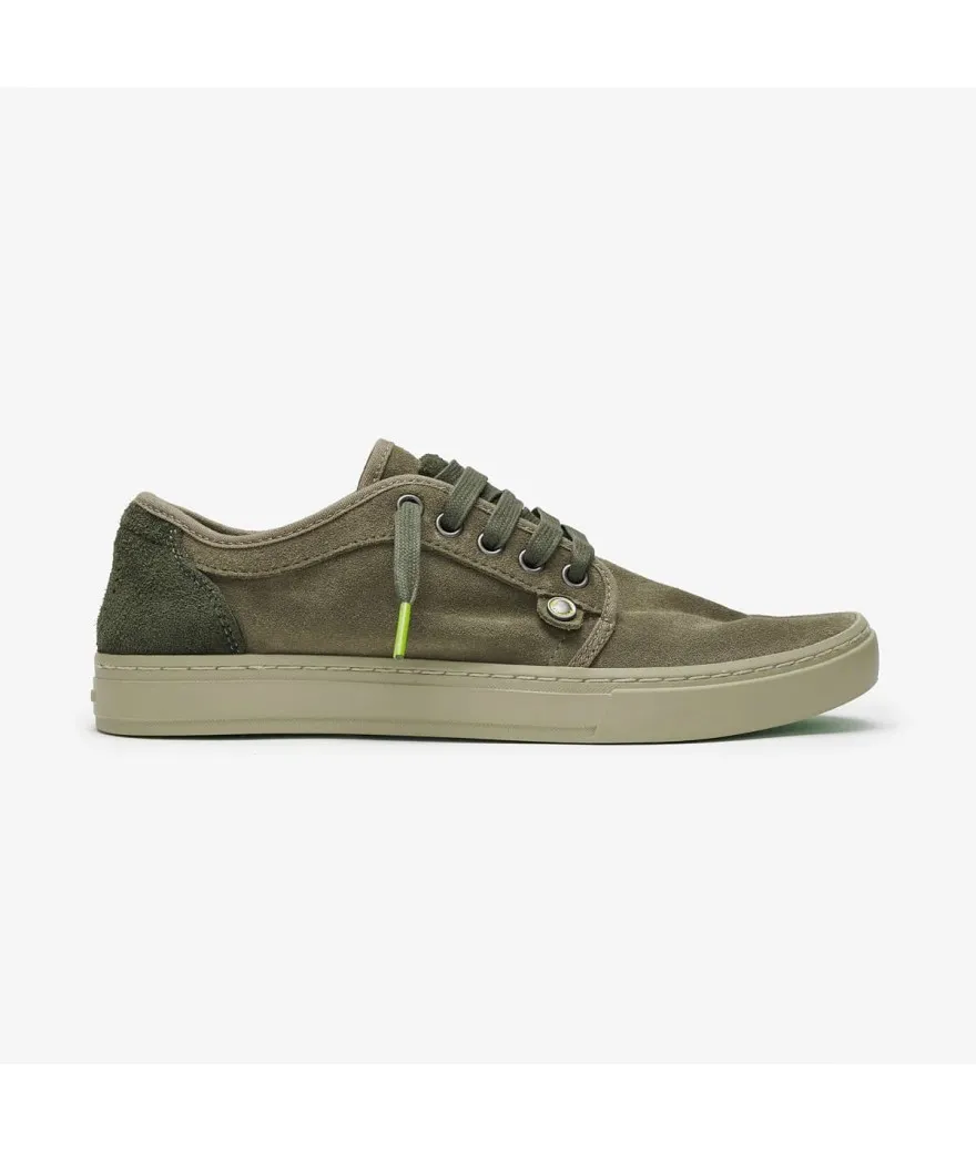 Zapatilla Satorisan Heisei suede peat green