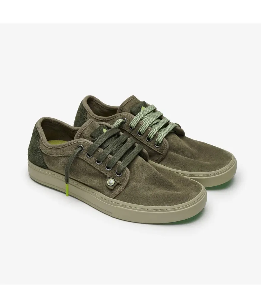 Zapatilla Satorisan Heisei suede peat green