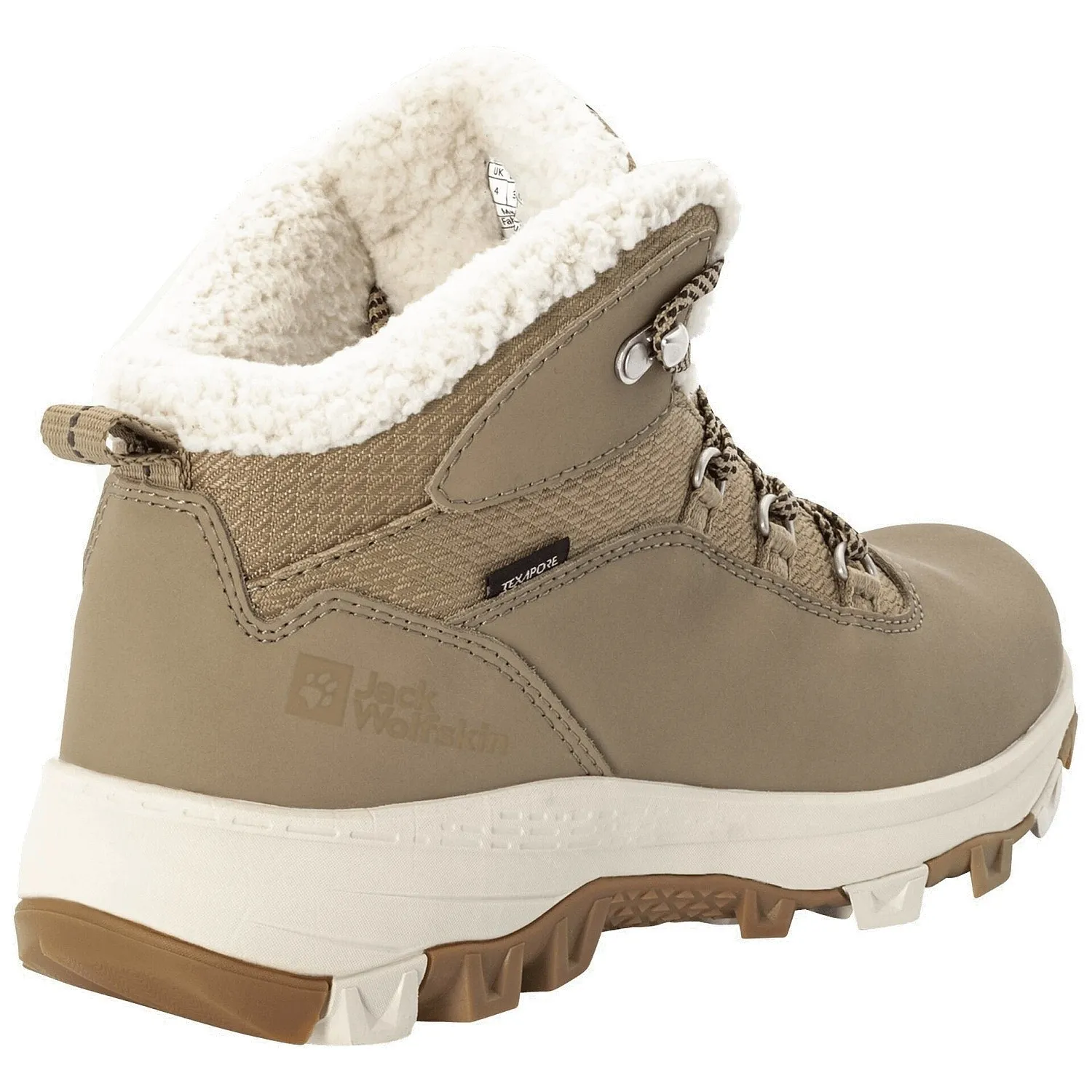 zapatos Jack Wolfskin Everquest Texapore Mid W - Clay/Beige - women´s