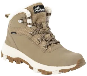 zapatos Jack Wolfskin Everquest Texapore Mid W - Clay/Beige - women´s