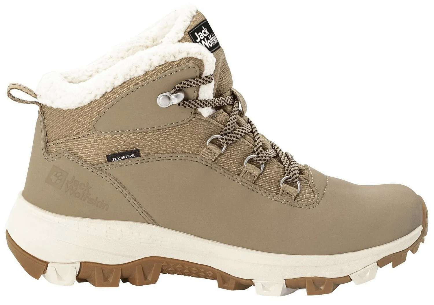 zapatos Jack Wolfskin Everquest Texapore Mid W - Clay/Beige - women´s